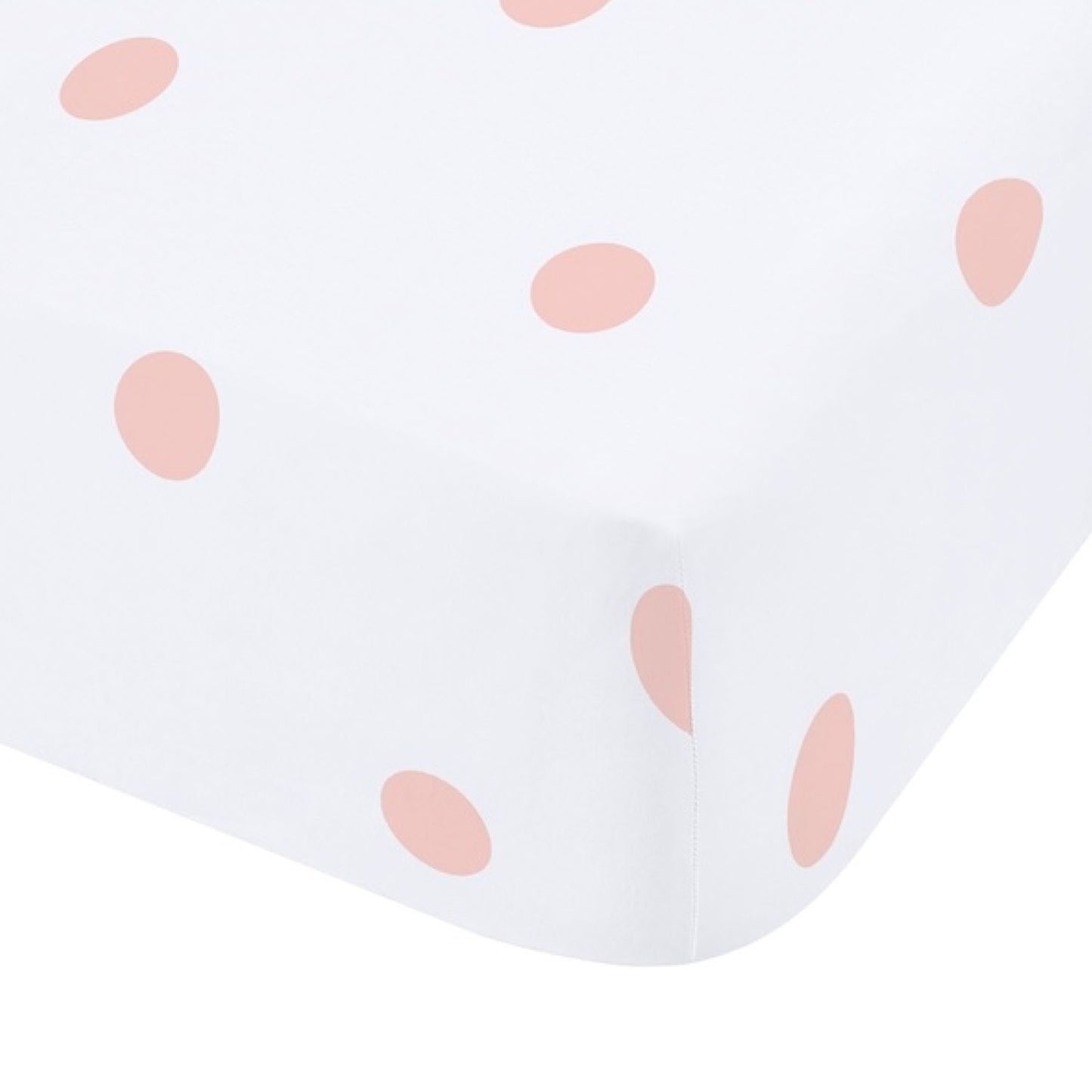 Catherine Lansfield Polka Dot Pink Brushed Cotton Fitted Sheet
