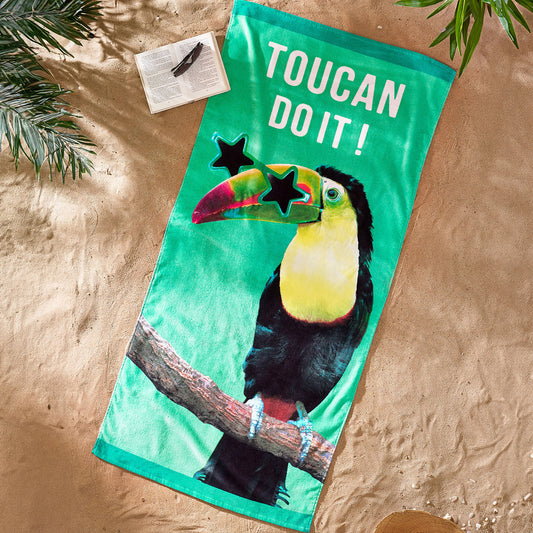 Catherine Lansfield Toucan Do It Cotton Beach Towel