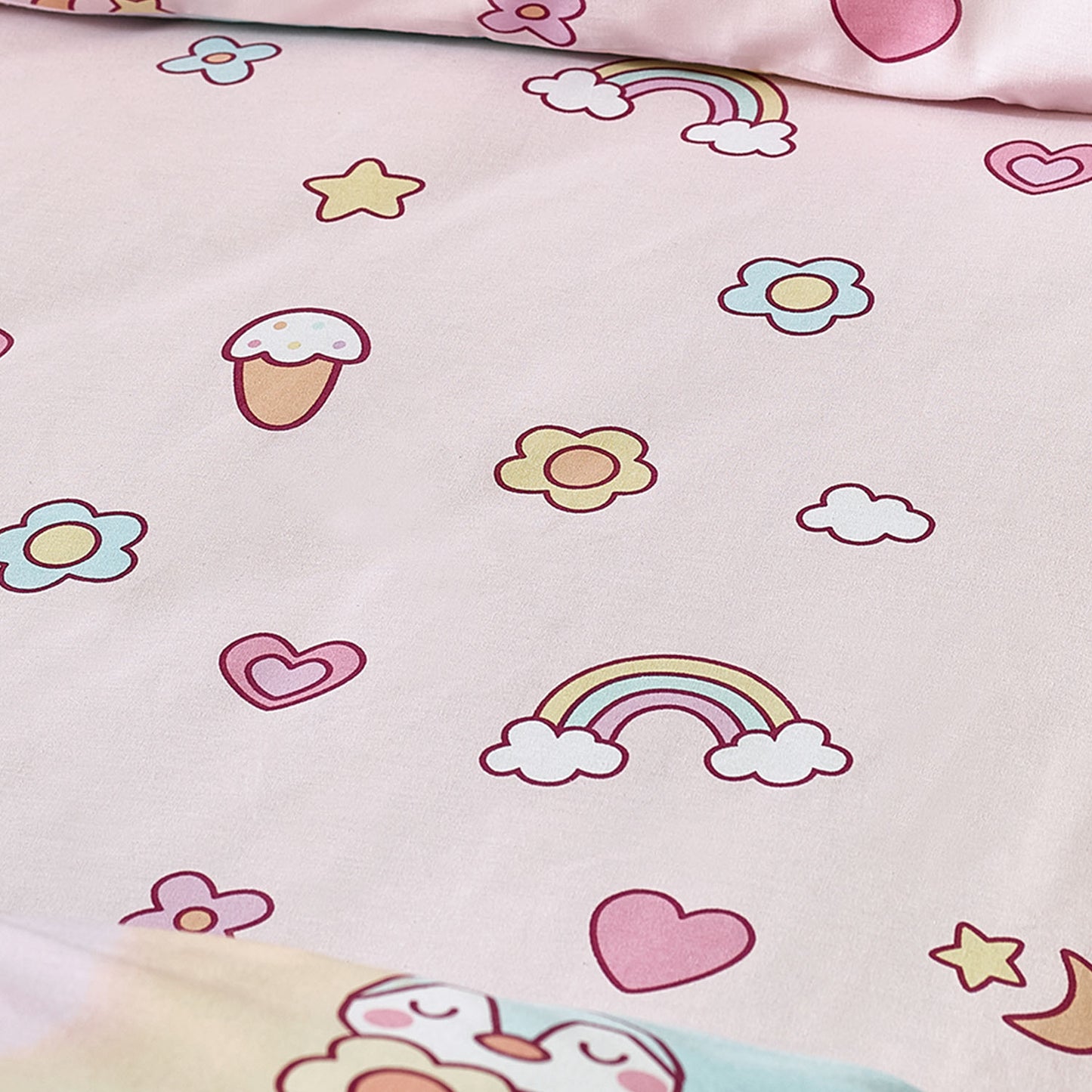 Catherine Lansfield Kids Pastel Forever Together Fitted Sheet