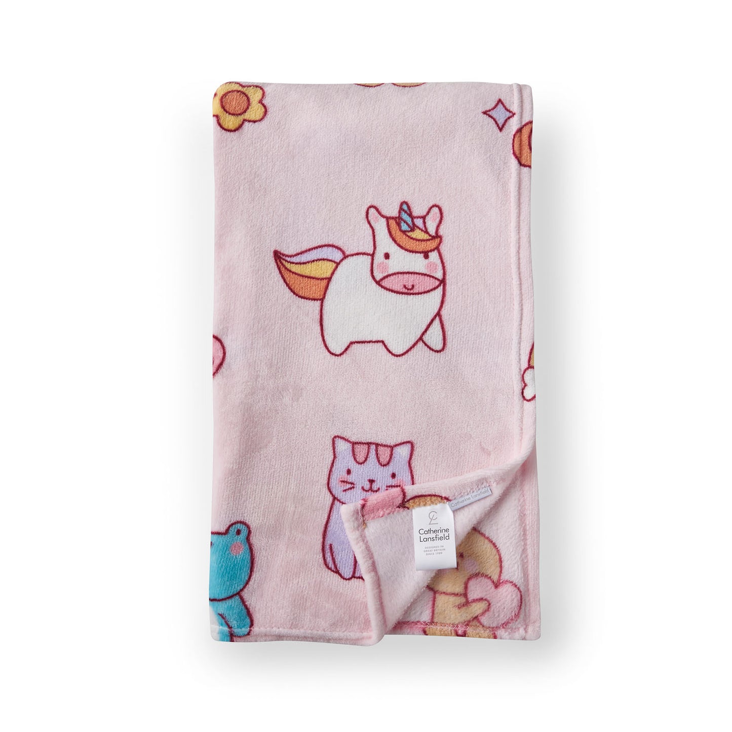 Catherine Lansfield Kids Pastel Forever Together Cosy Fleece Throw