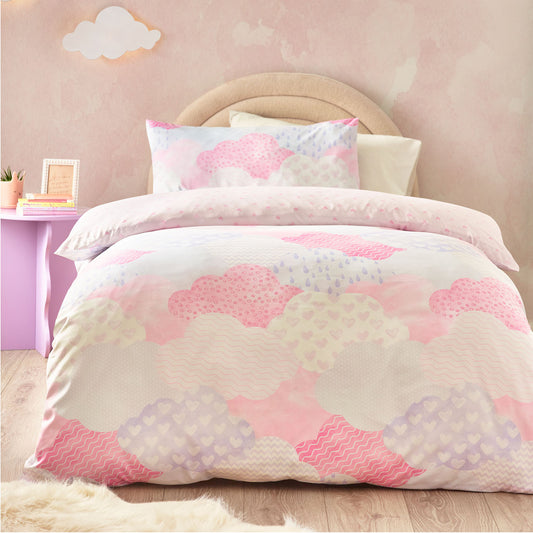 Catherine Lansfield Pink Soft as a Cloud Duvet Set
