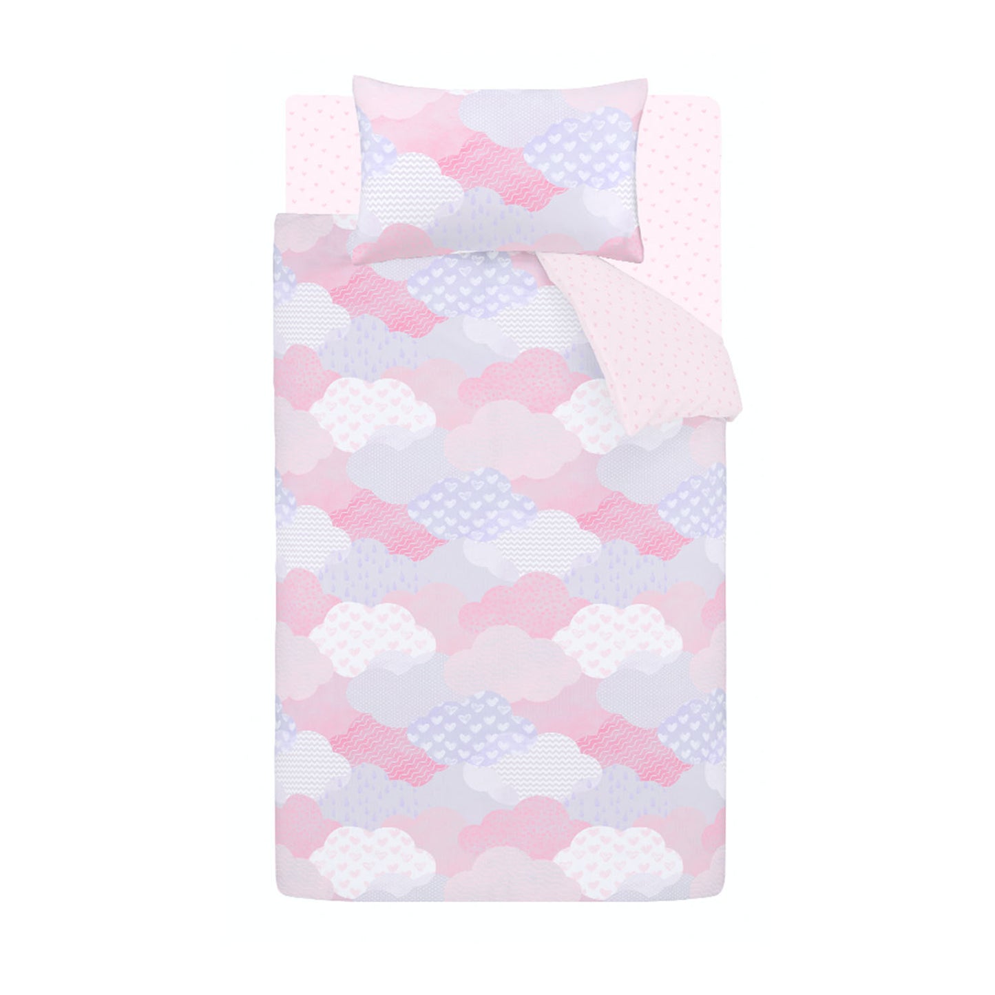 Catherine Lansfield Pink Soft as a Cloud Duvet Set