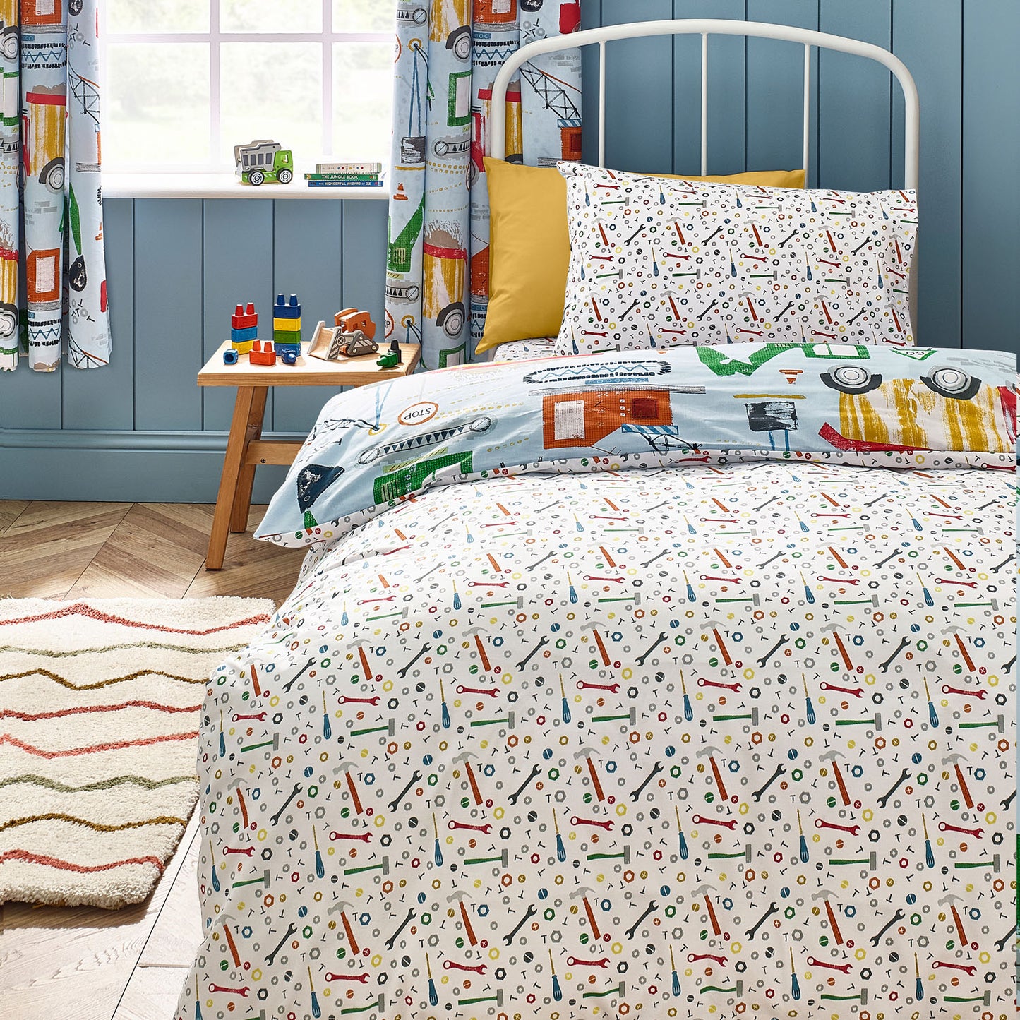 Catherine Lansfield Digger Dreams Reversible Duvet Set