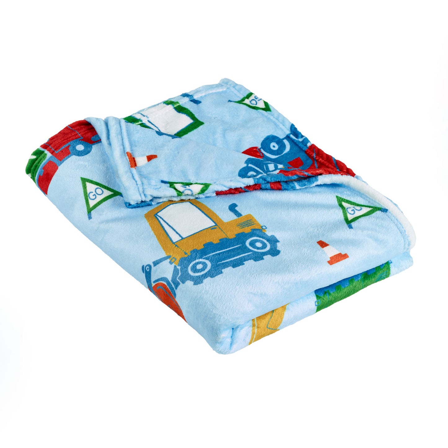 Catherine Lansfield Digger Dreams Cosy Fleece Blanket Throw