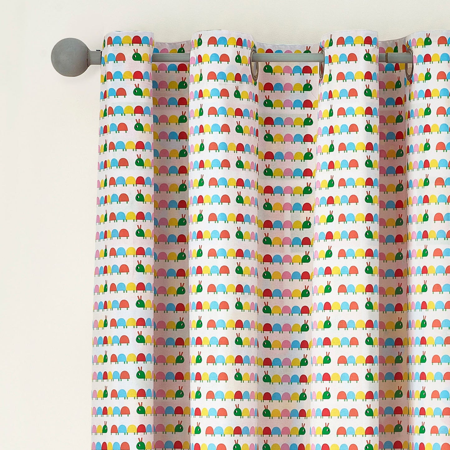 Catherine Lansfield Curious Caterpillar Reversible Eyelet Curtains