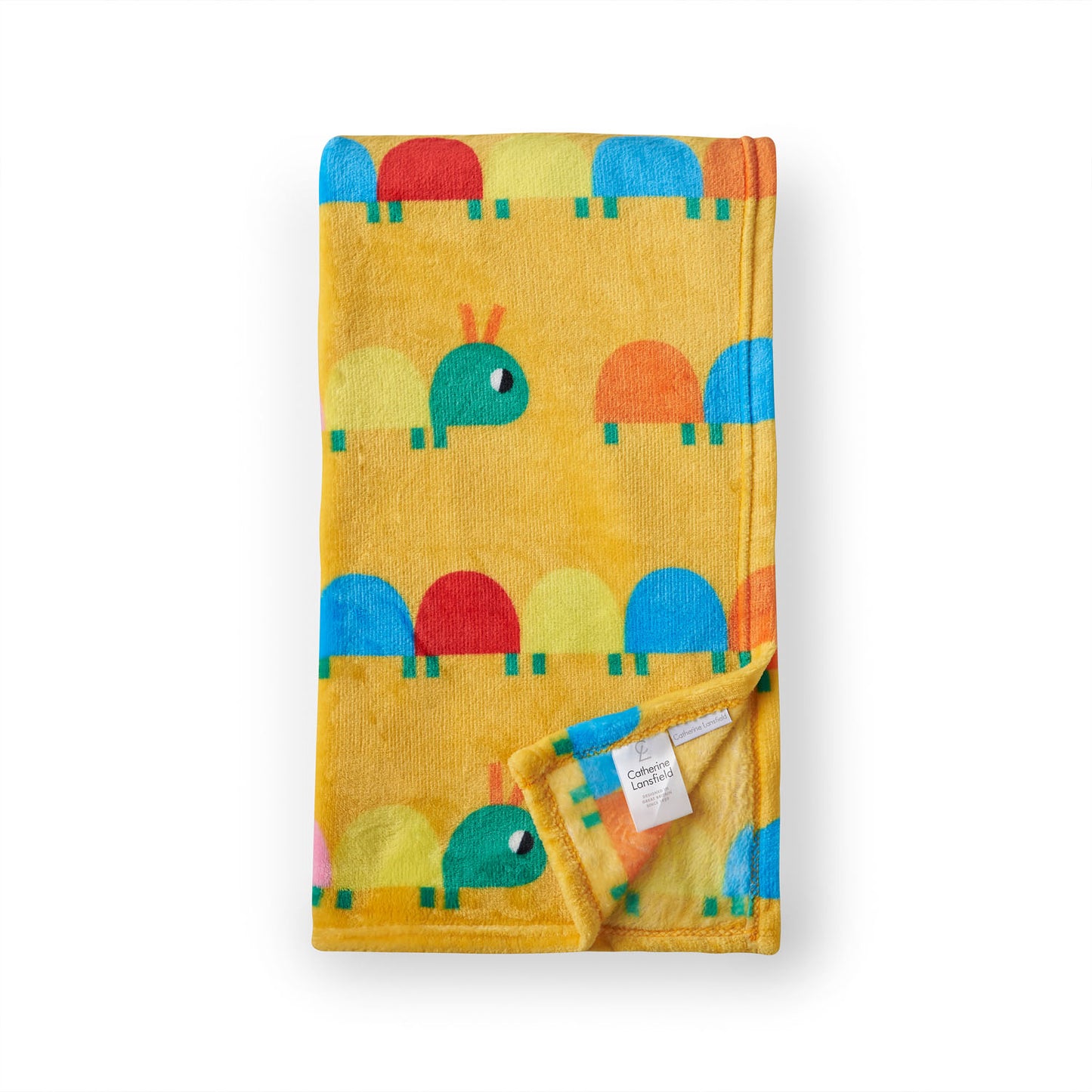 Catherine Lansfield Curious Caterpillar Cosy Fleece Blanket Throw