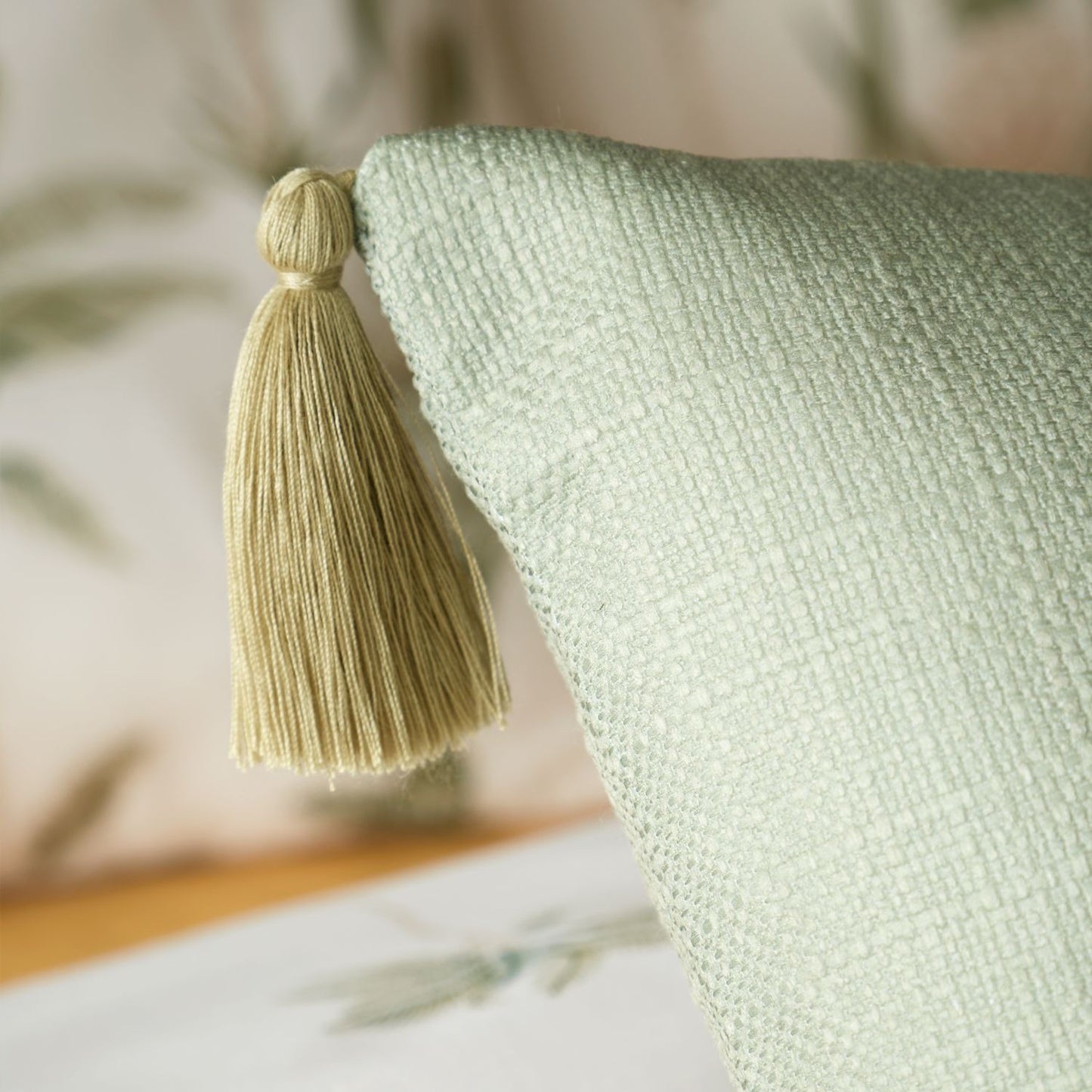 Catherine Lansfield Paradiso Sage Tufted Palm Cushion