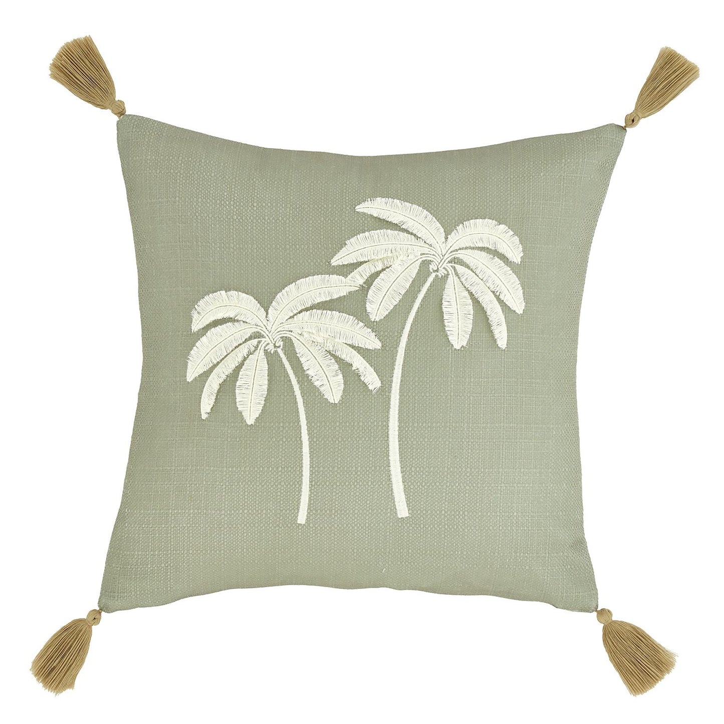 Catherine Lansfield Paradiso Sage Tufted Palm Cushion
