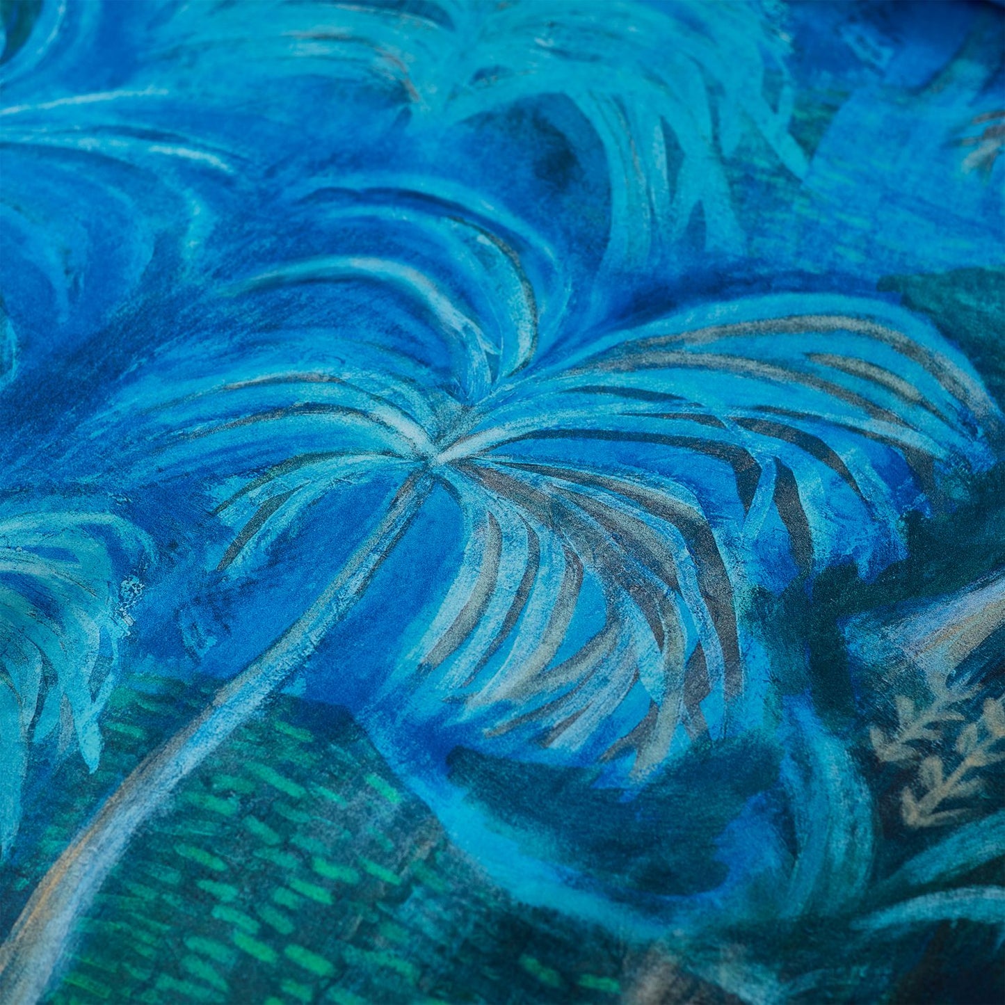 Matthew Williamson Blue Midnight Palms 200TC Cotton Sateen Duvet Set