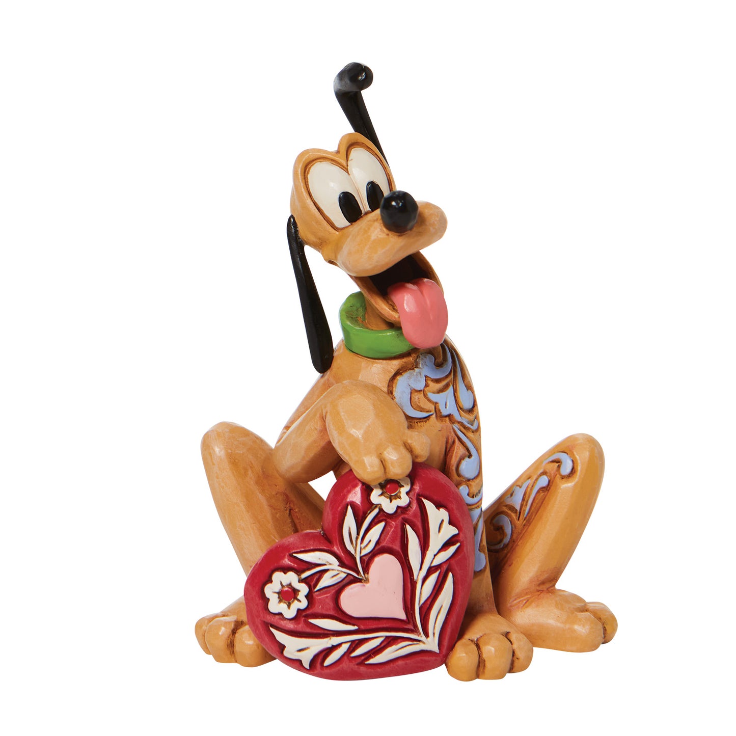 Disney Traditions Pluto Heart Mini Figurine