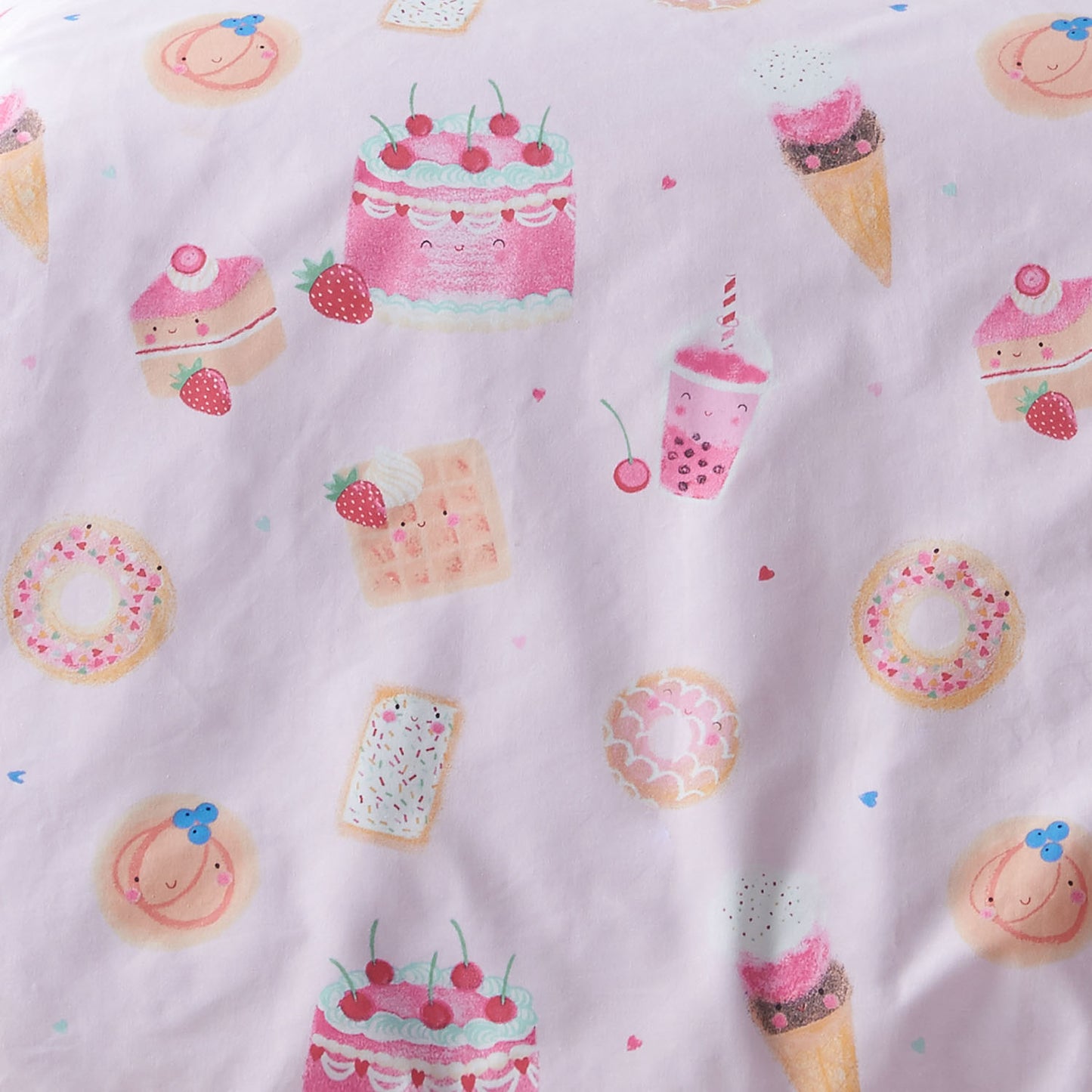 Catherine Lansfield Sweet Treats Pink Fitted Sheet
