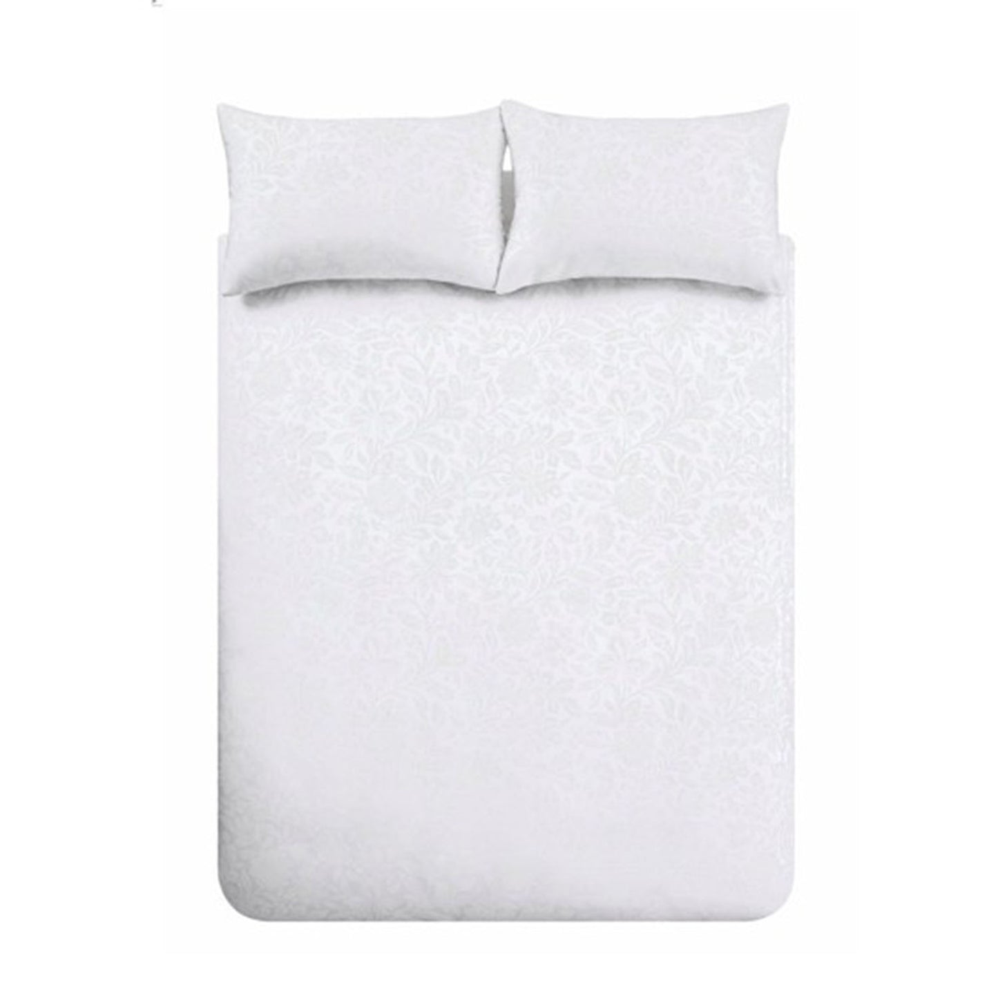 Bianca Fleur Matelasse White Jacquard 200TC Cotton Duvet Set