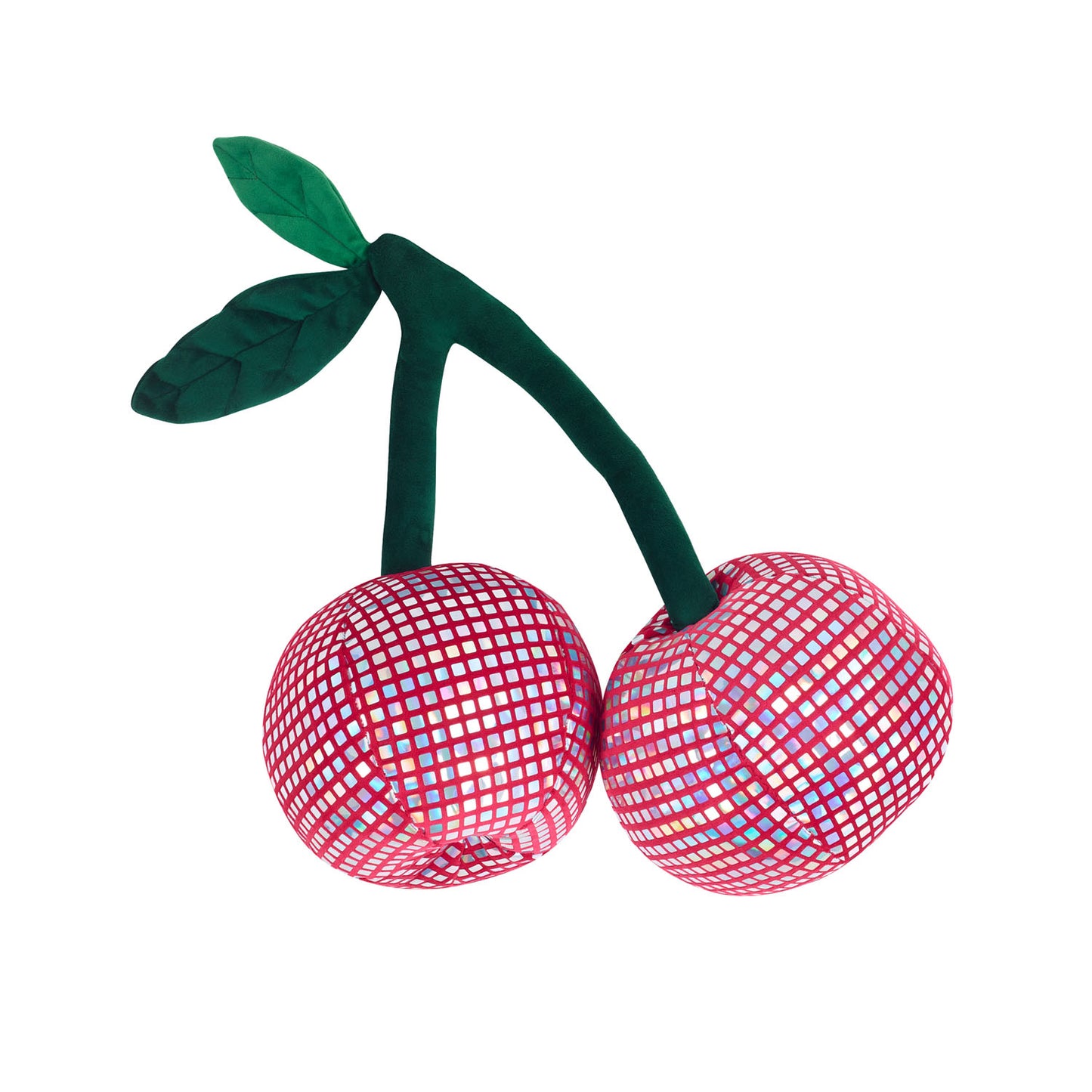 Catherine Lansfield Disco Cherries Pink 3D Shaped Cushion