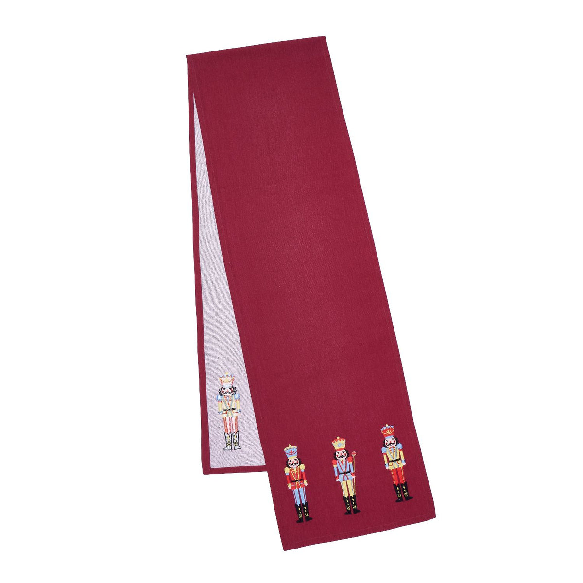 Catherine Lansfield Christmas Nutcracker Plum Cotton Table Runner