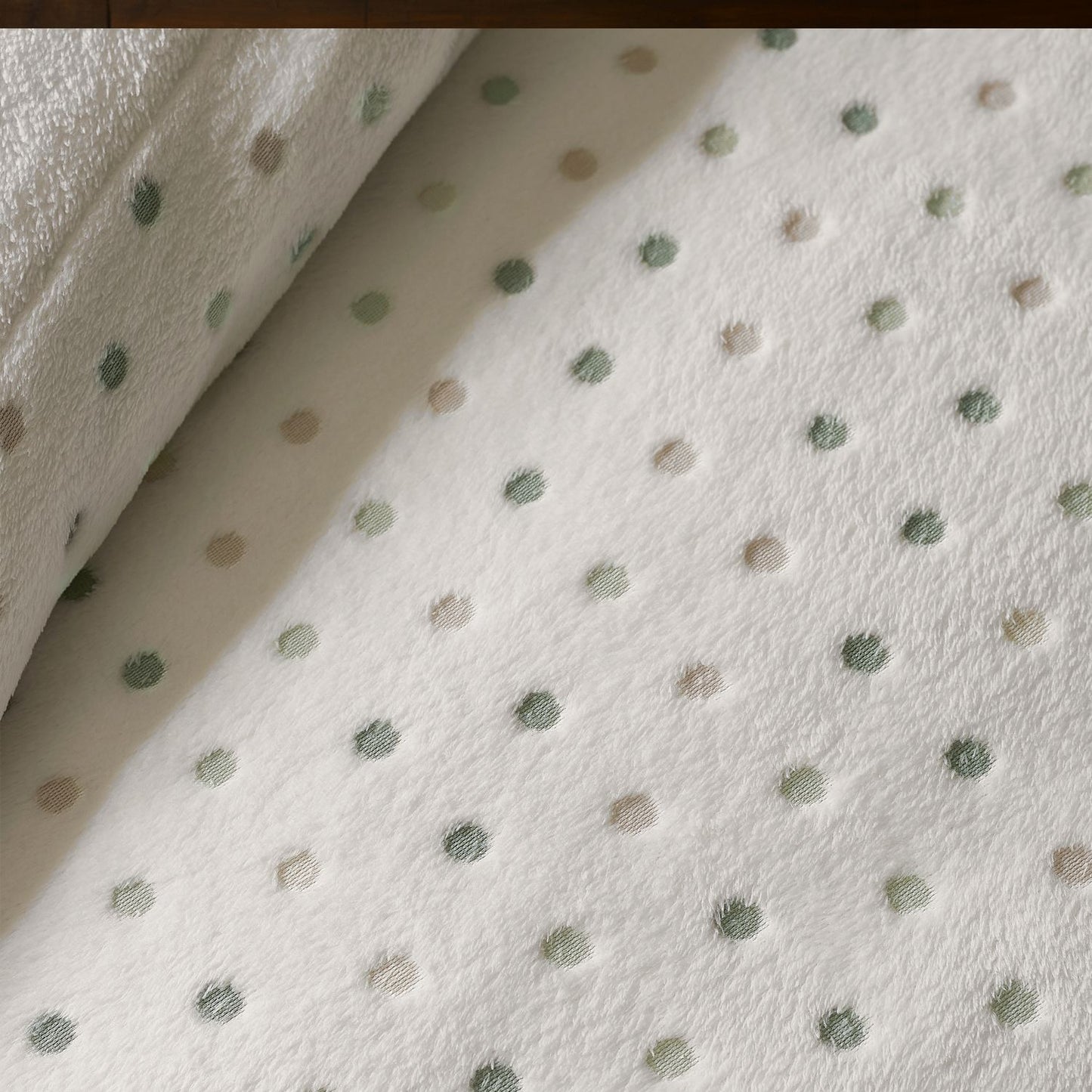 Catherine Lansfield Cosy Spot Cream Fleece Duvet Set