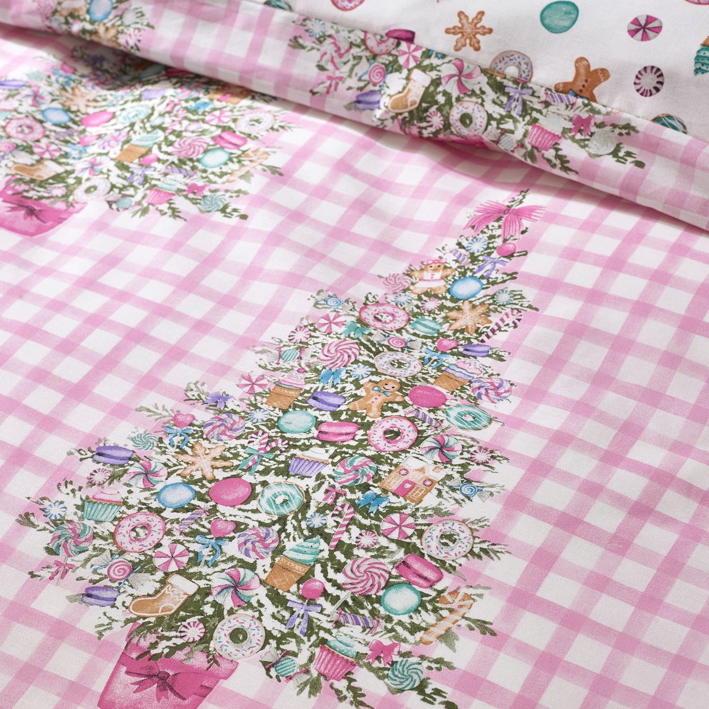Catherine Lansfield Christmas Sweets and Treats Reversible Duvet Set