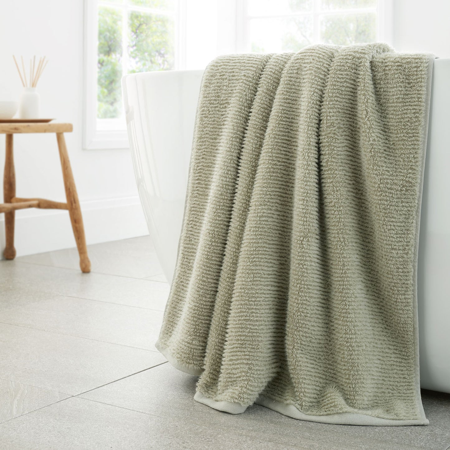 Bianca Soft Zero Twist Spa Green Cotton Towels