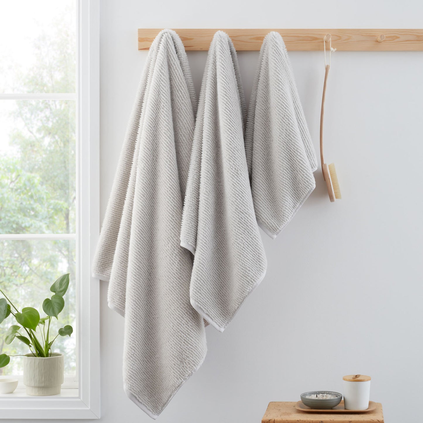 Bianca Soft Zero Twist Spa Silver Grey Cotton Towels