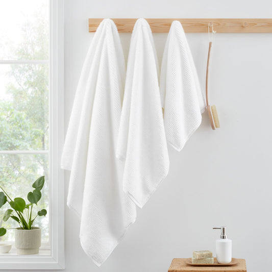 Bianca Soft Zero Twist Spa White Cotton Towels