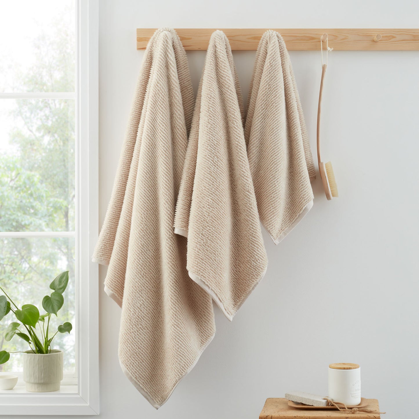 Bianca Soft Zero Twist Spa Natural Cotton Towels