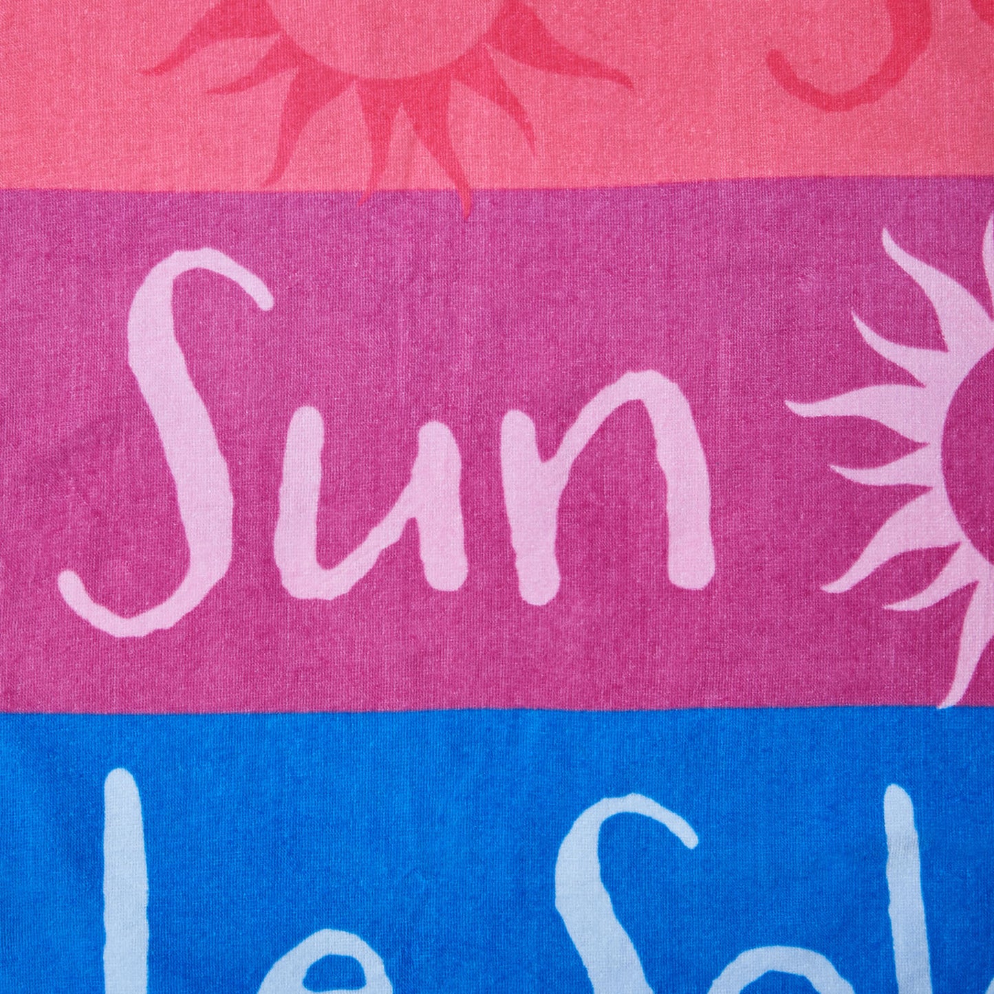 Catherine Lansfield Cotton Block Stripe Beach Sun Lounger Towel