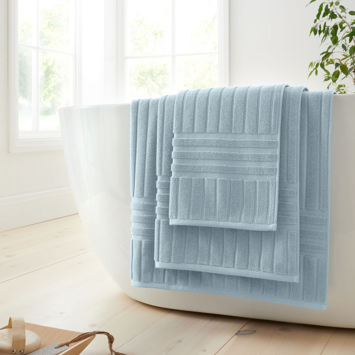 Bianca Hotel Cotton Blue Towels