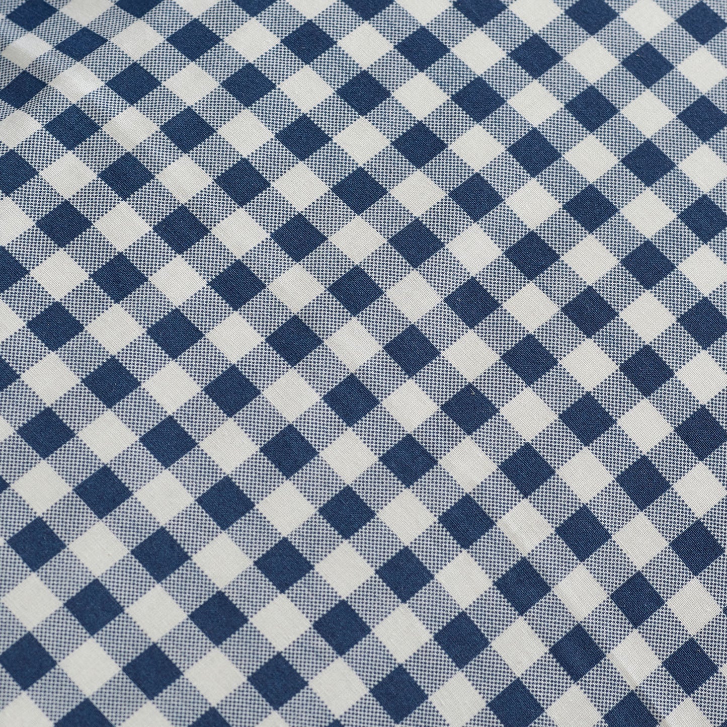 Catherine Lansfield Bamford Navy Blue Gingham Check Fitted Sheet