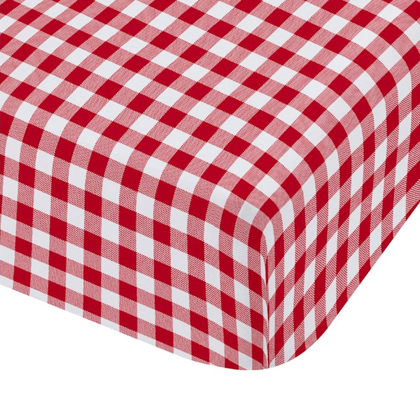 Catherine Lansfield Bamford Red Gingham Check Fitted Sheet
