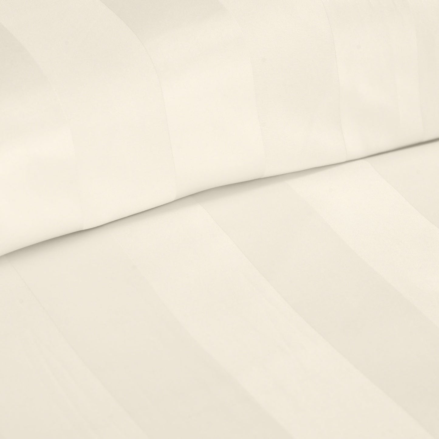 Catherine Lansfield So Soft Cream Satin Stripe Duvet Set
