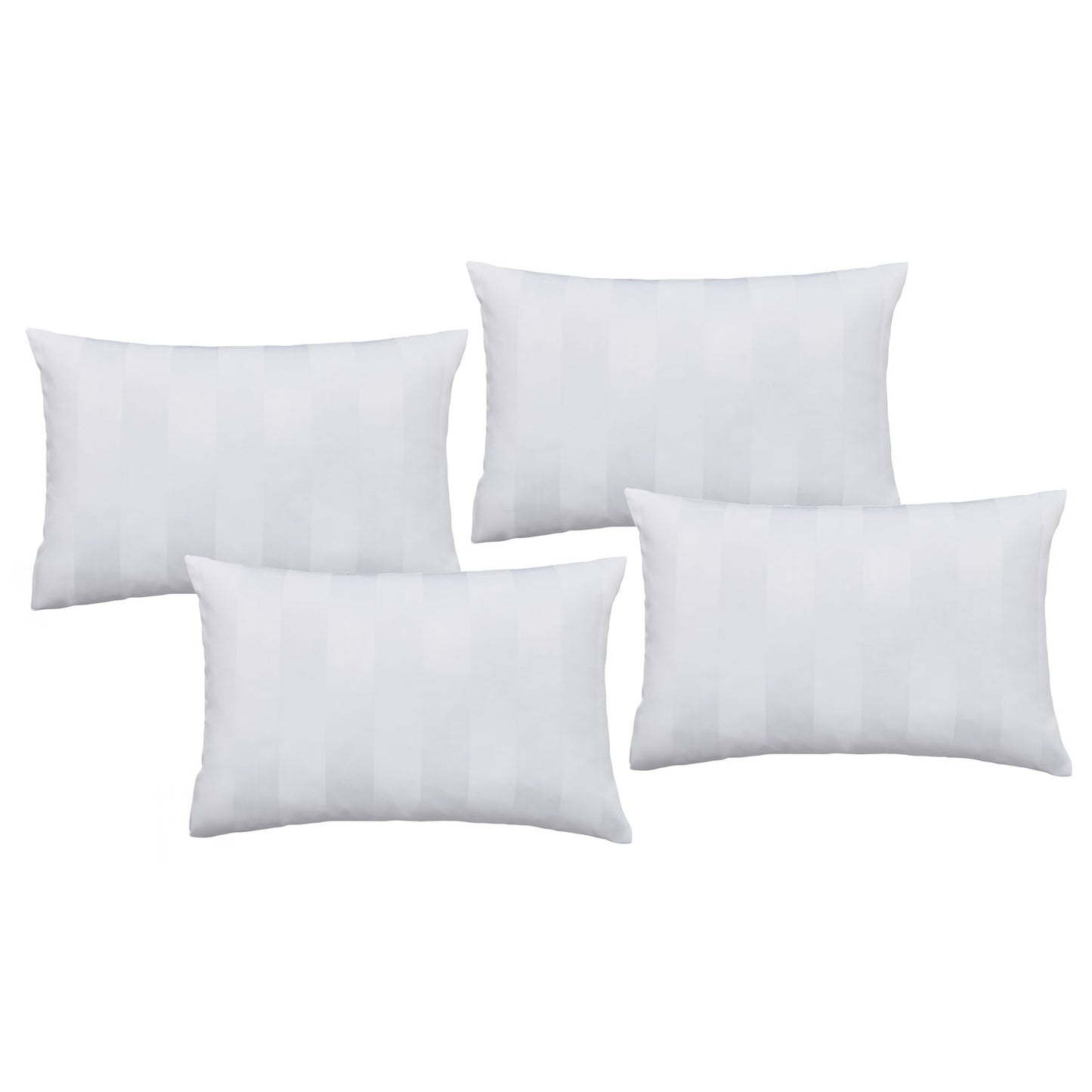 Catherine Lansfield So Soft White Satin Stripe Pillowcase Pack of 4