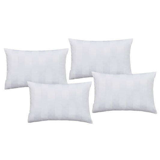 Catherine Lansfield So Soft White Satin Stripe Pillowcase Pack of 4