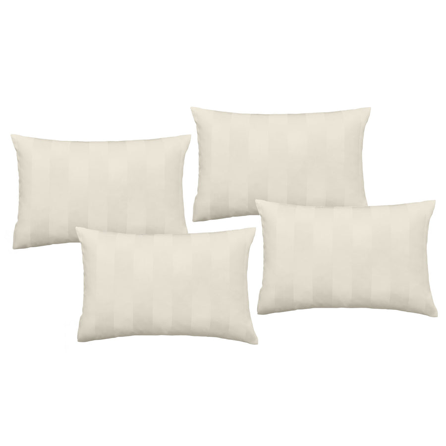 Catherine Lansfield So Soft Cream Satin Stripe Standard Pillowcase Pack of 4