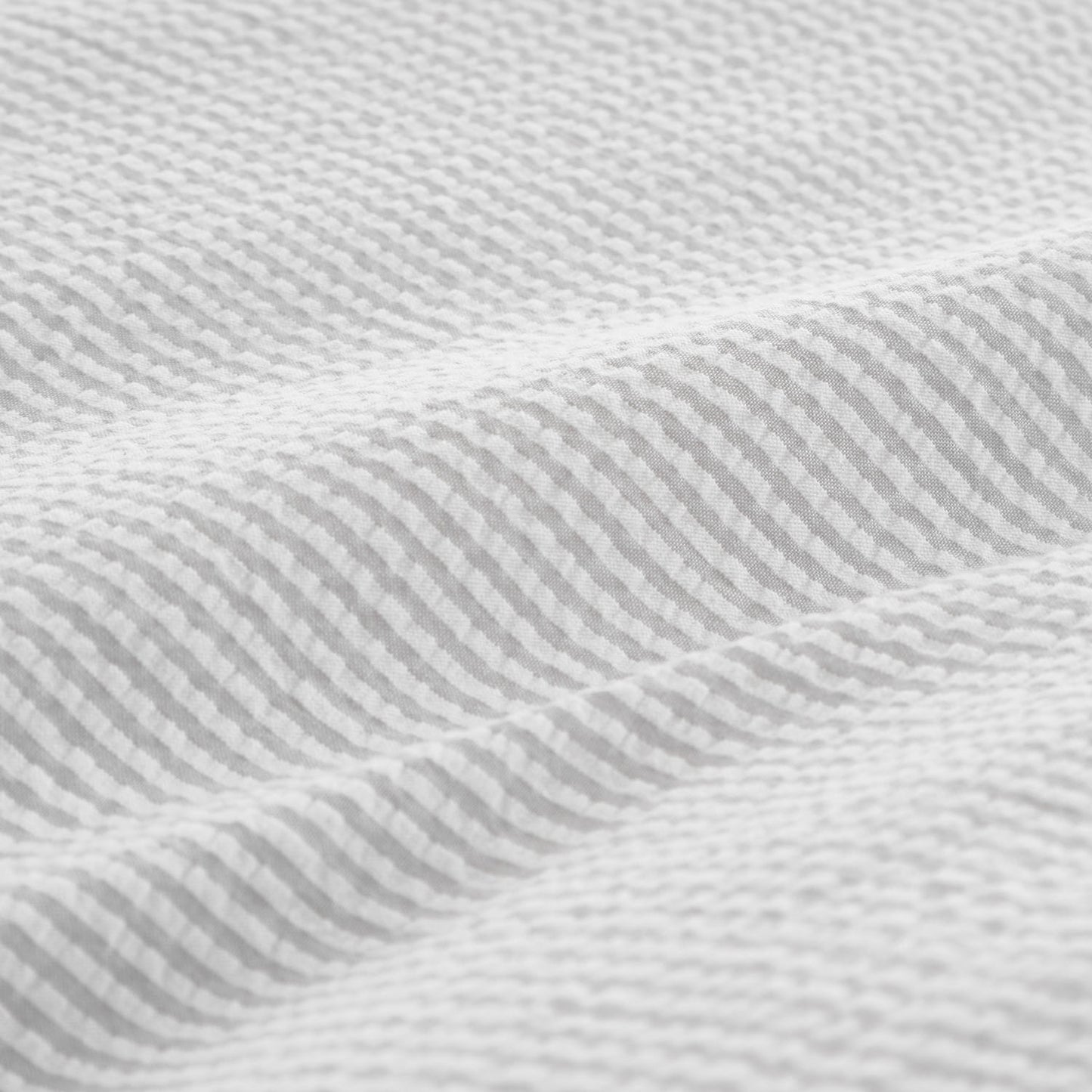 Bianca Seersucker Grey Woven Stripe 180TC Cotton Duvet Set