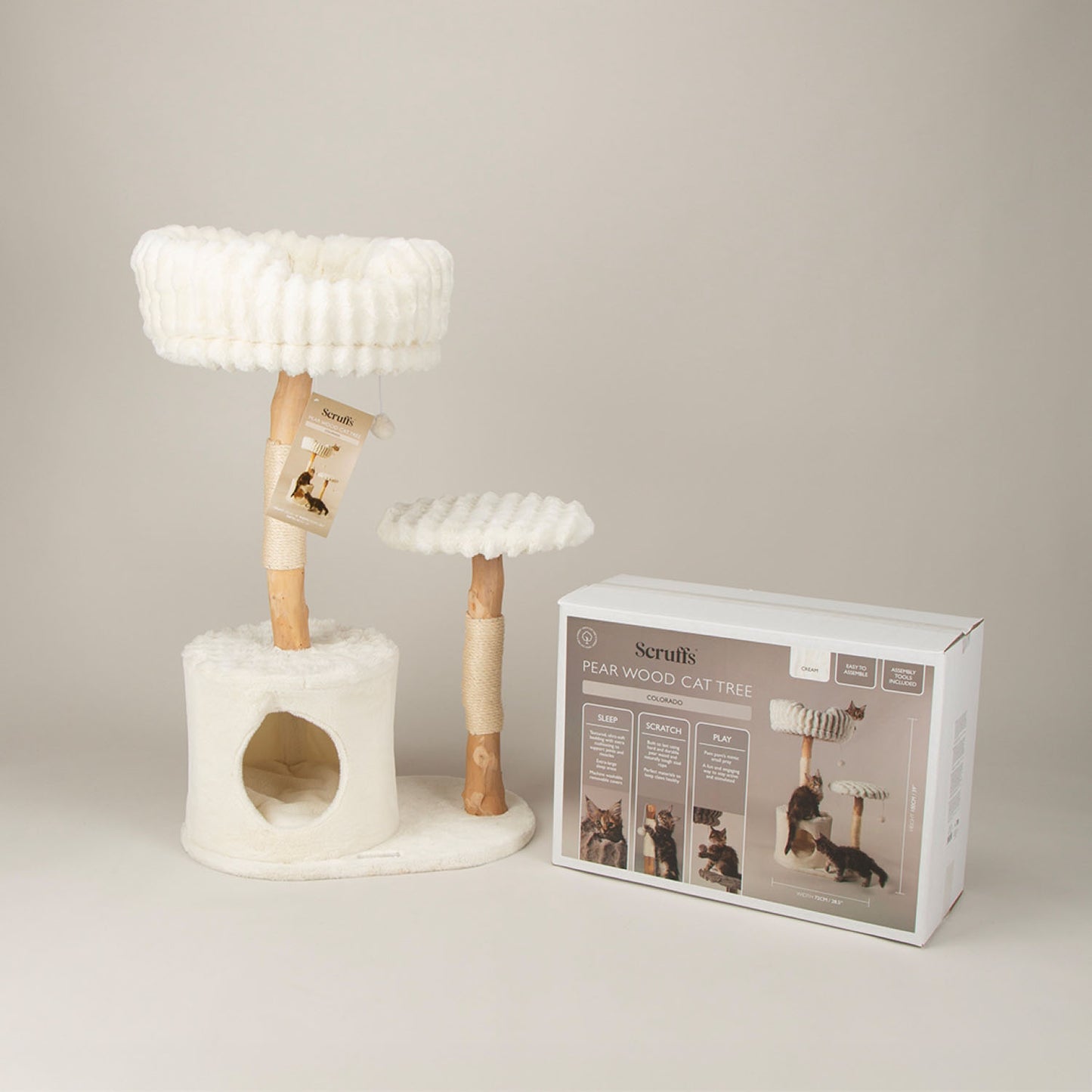 Scruffs Colorado Cream Cat Scratching Tree