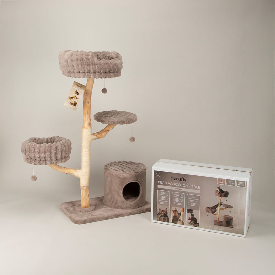 Scruffs Pyrenees Taupe Cat Scratching Tree