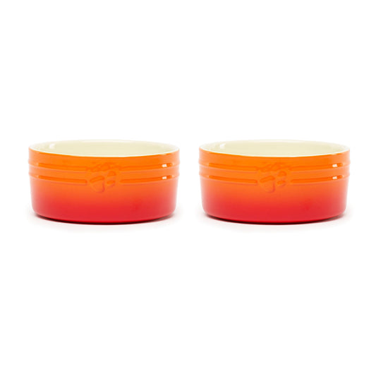 Scruffs Ombre Orange 2 Piece Dog Bowl Set