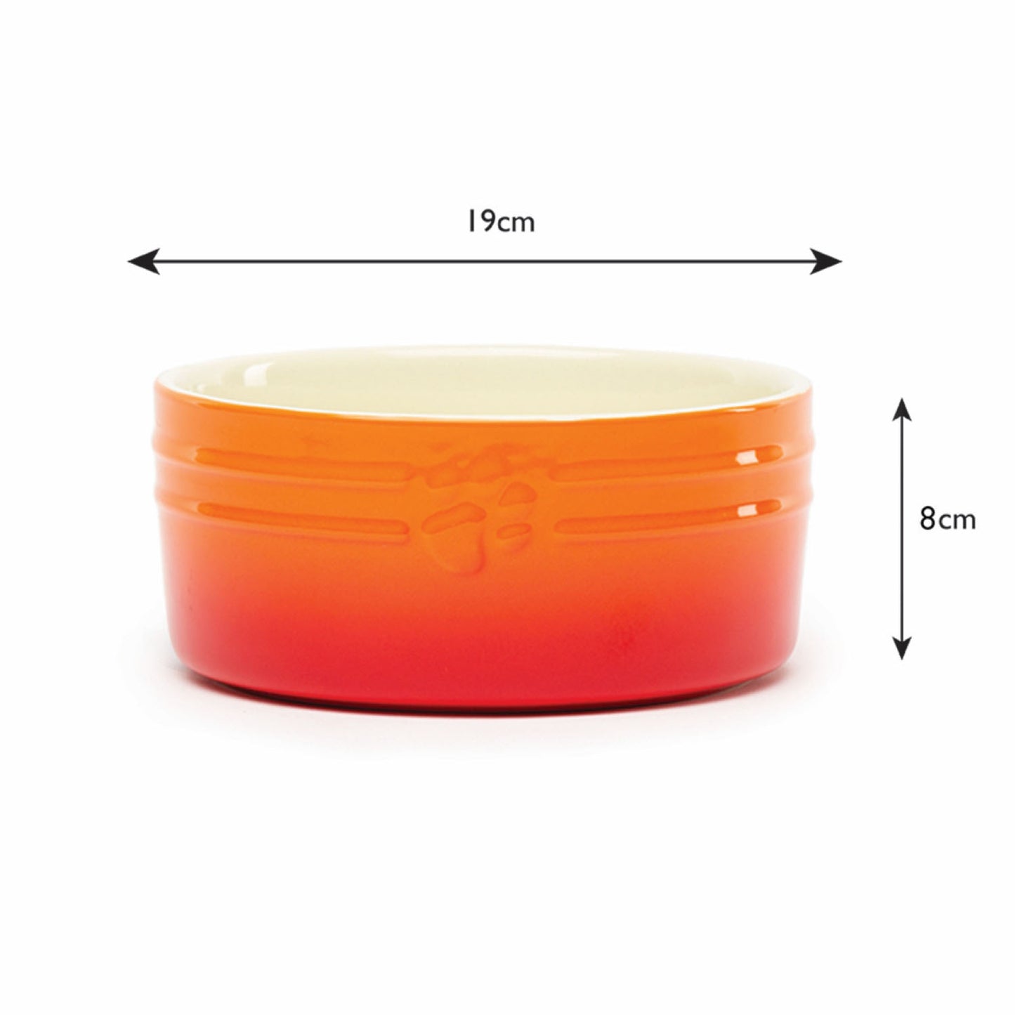 Scruffs Ombre Orange 2 Piece Dog Bowl Set