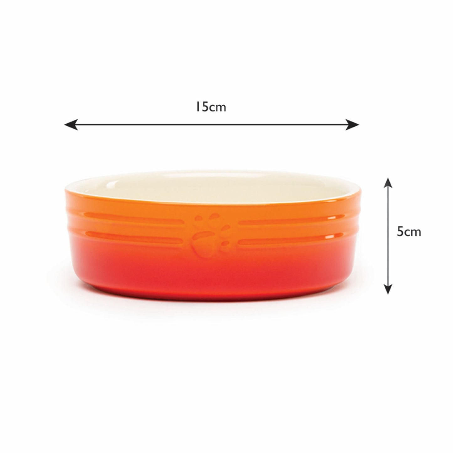Scruffs Ombre Orange 2 Piece Dog Bowl Set