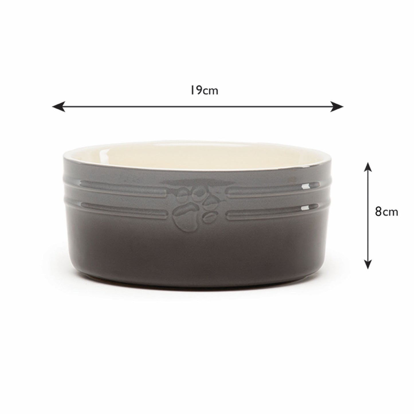 Scruffs Ombre Grey 2 Piece Dog Bowl Set