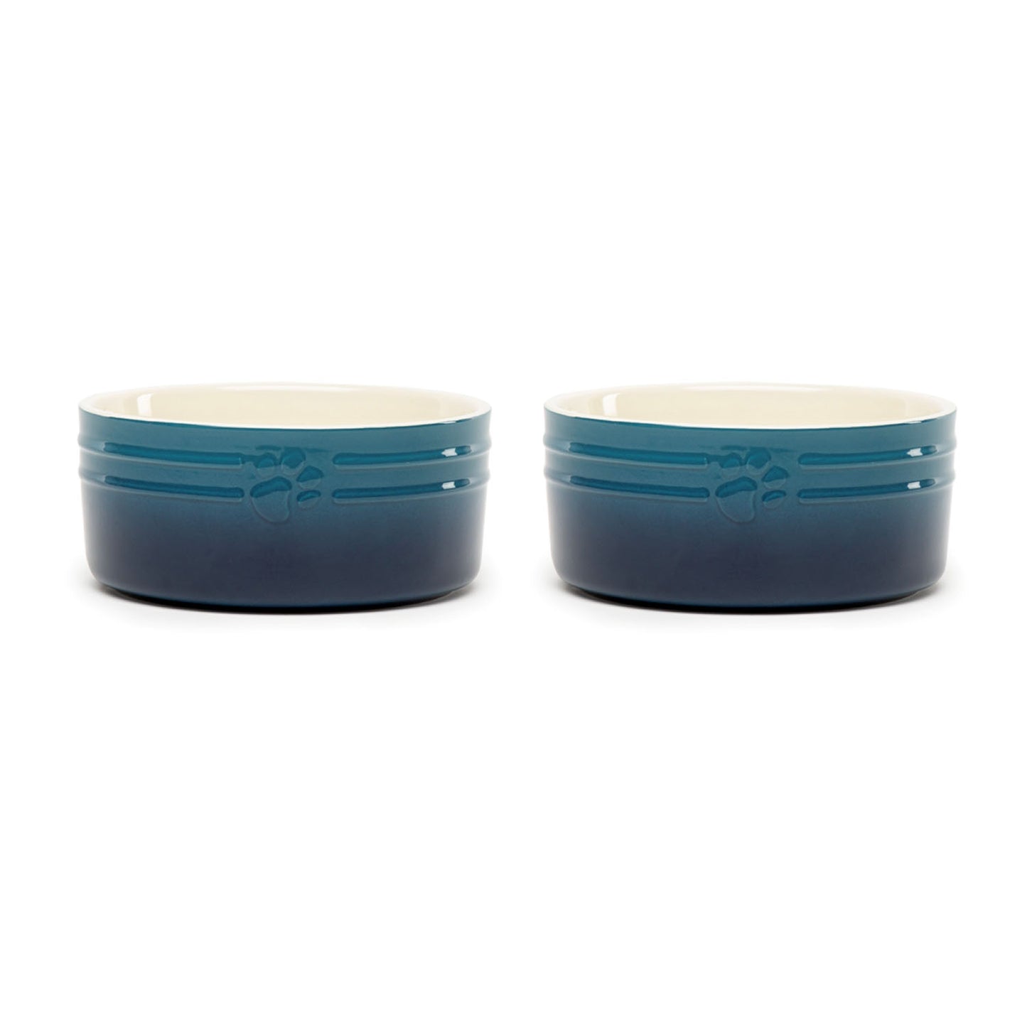 Scruffs Ombre Blue 2 Piece Dog Bowl Set