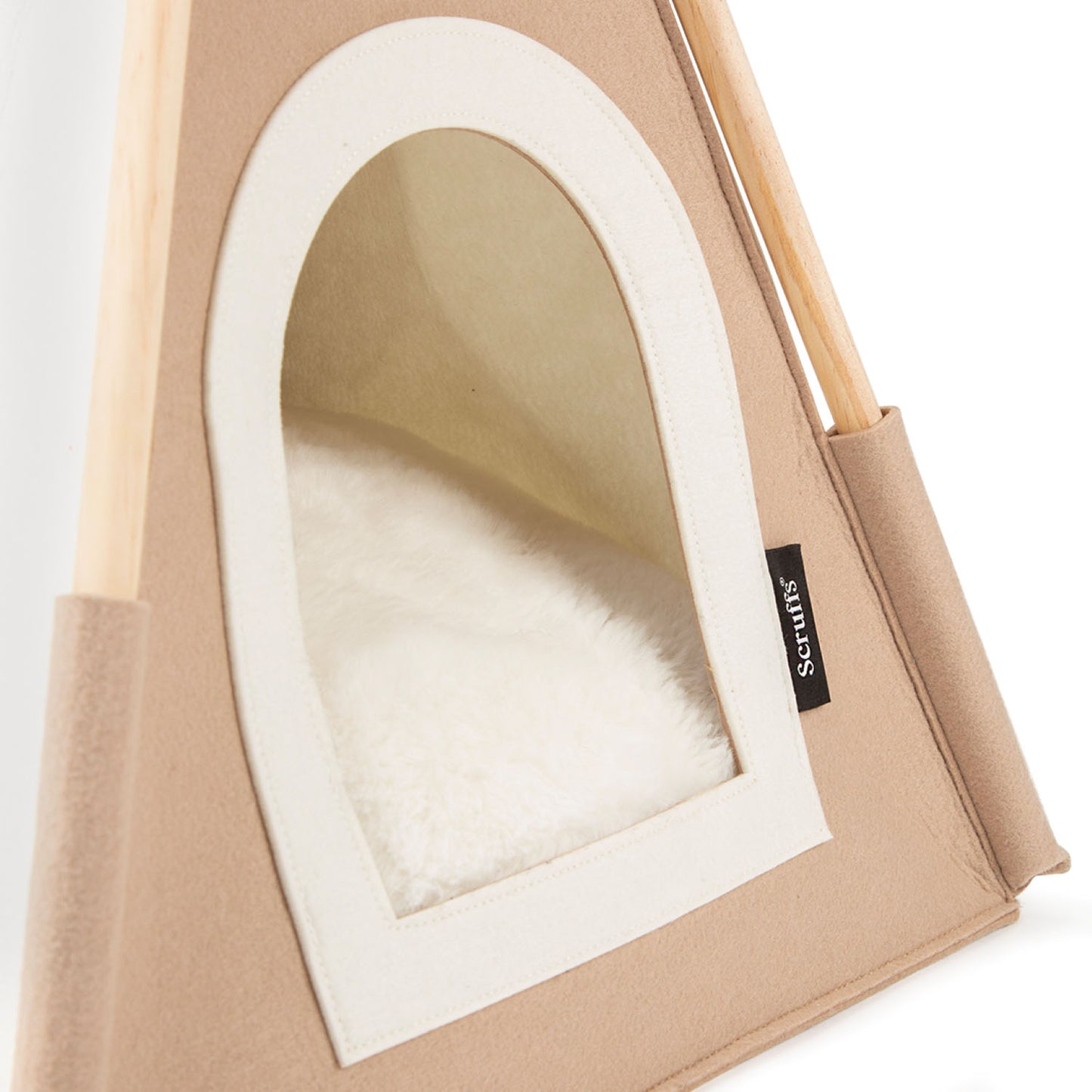 Scruffs Stockholm Tan Felt Teepee Cat Bed