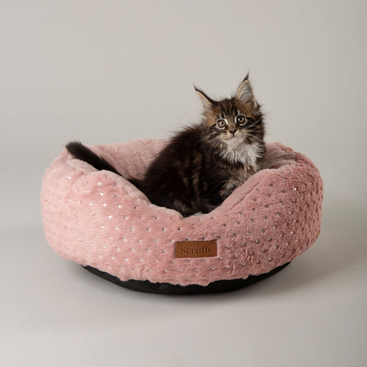 Scruffs Starlight Pink My First Round Bed For Puppies and Kittens
