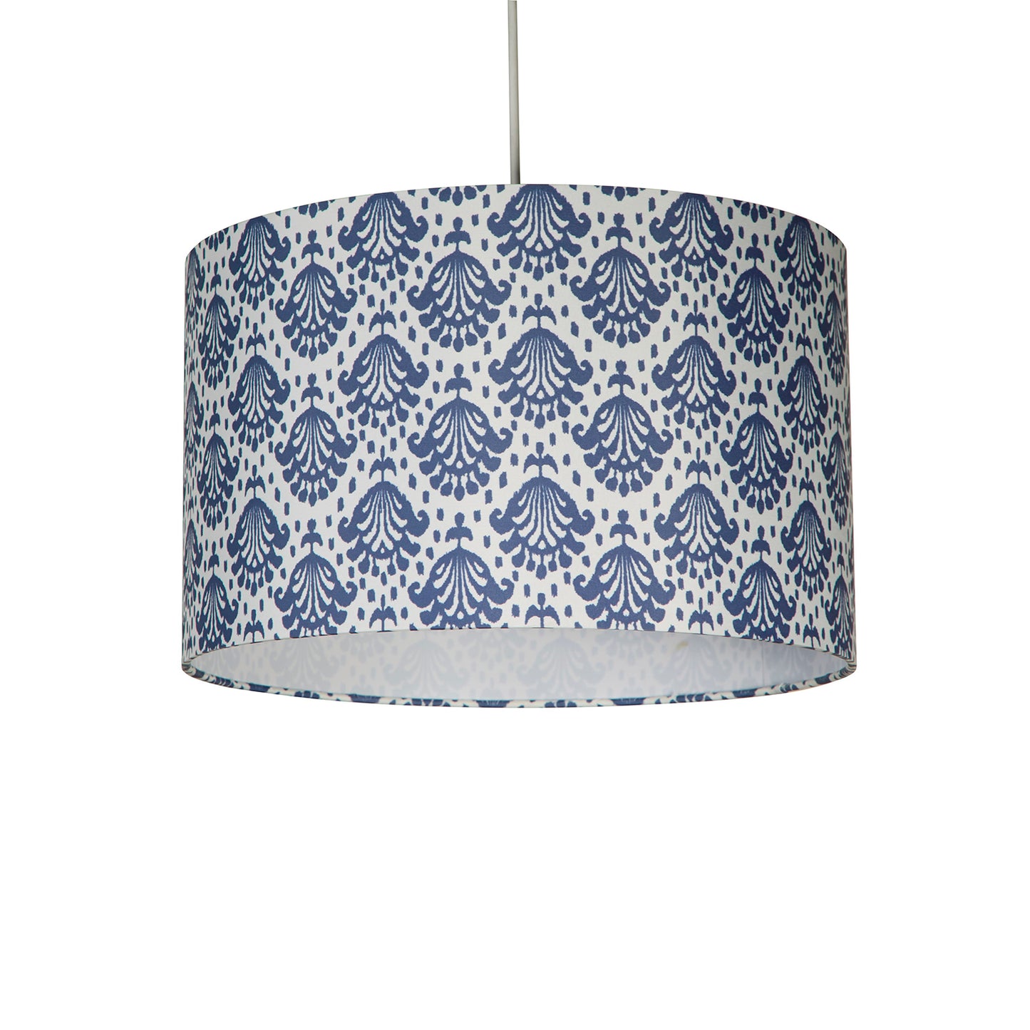 Blue Damask Print Easy Fit Light Shade