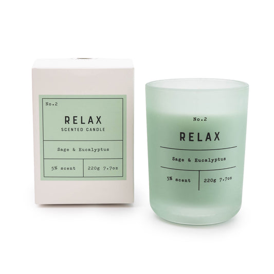 Relax Sage and Eucalyptus Scented Candle