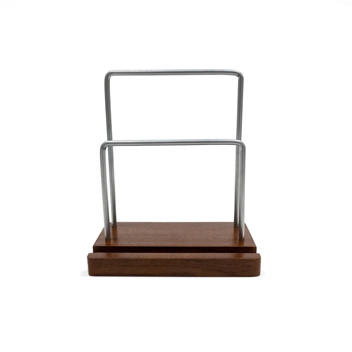 Walnut Finish Vinyl LP Display Stand & Shelf