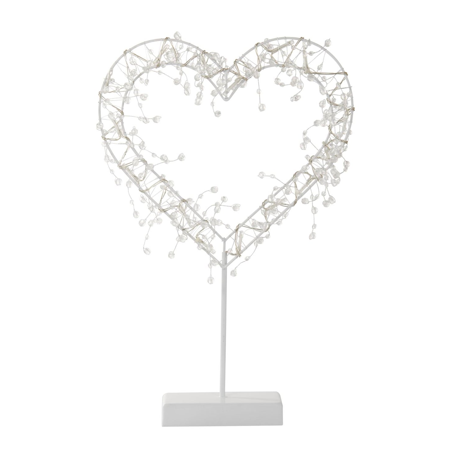 Light Up Battery Powered LED Jewel Heart