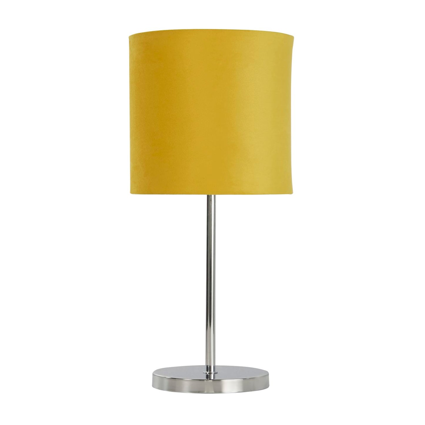 Velvet Shade Ochre Table Lamp