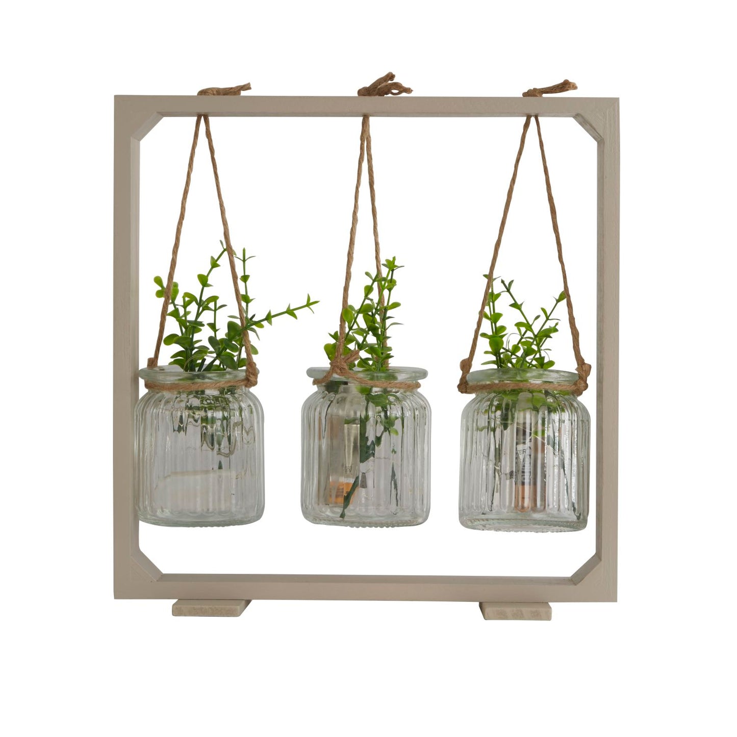 Hanging Battery Powered Light Up Planter Jars