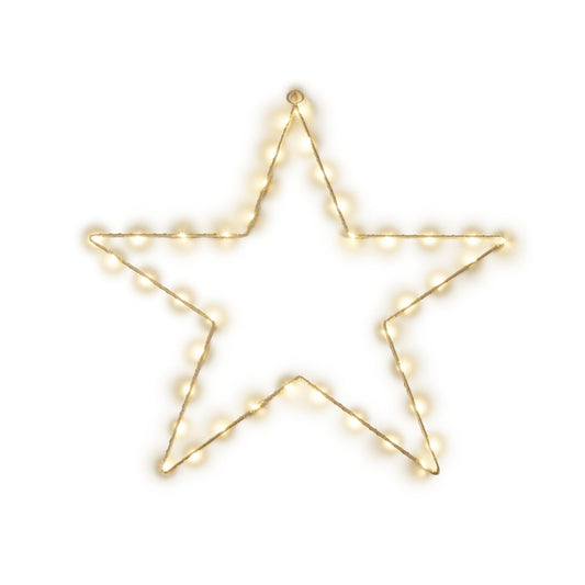 Light Up LED Hanging Wire Star