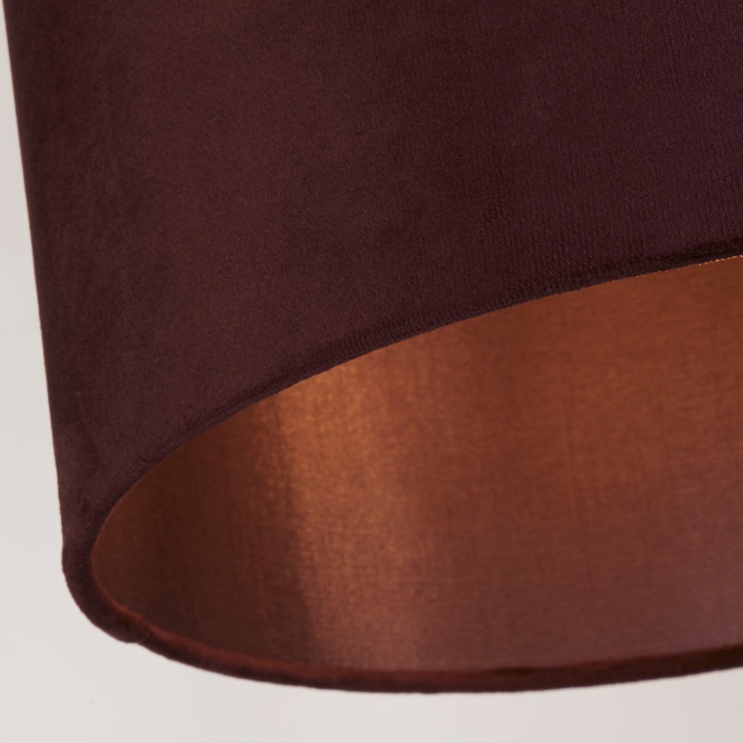 Plum Velvet Drum Light Shade (30cm)